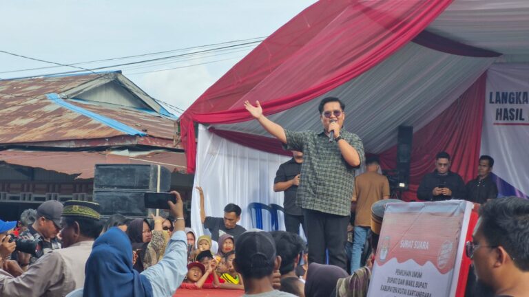 Foto: Edi-Rendi, pada kampanye yang digelar Senin sore (30/09/2024).