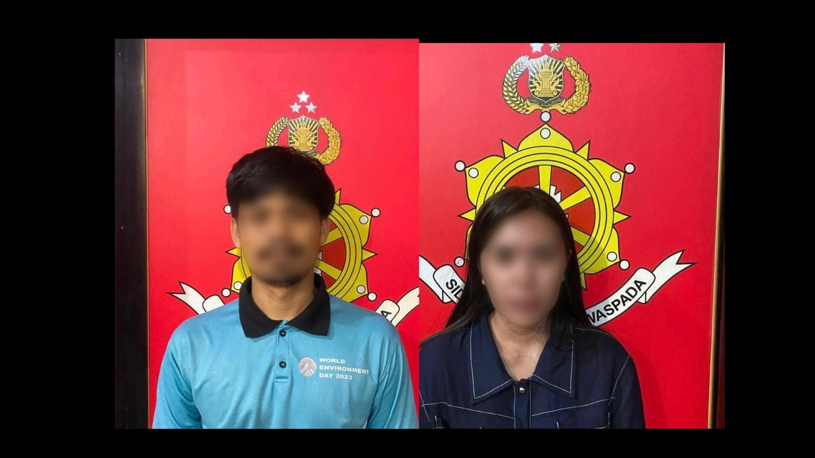 Dua tersangka pasangan suami istri yang mencuri USD 40.000 milik majikan mereka diamankan Unit Jatanras Sat Reskrim Polresta Samarinda. (Istimewa)