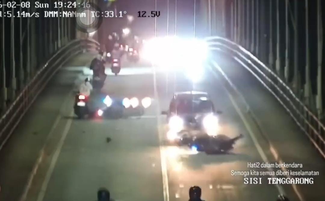 Jembatan Tenggarong dalam kondisi aman dan tidak mengalami goyangan saat terjadi kecelakaan lalu lintas