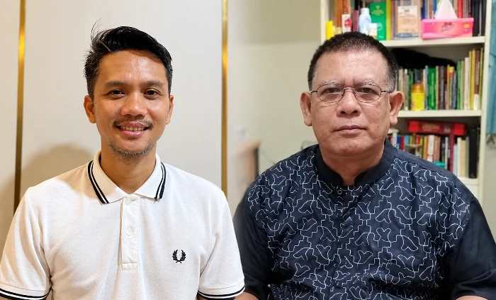 Ketua PWI Kaltim, Rahman dan intoniswan