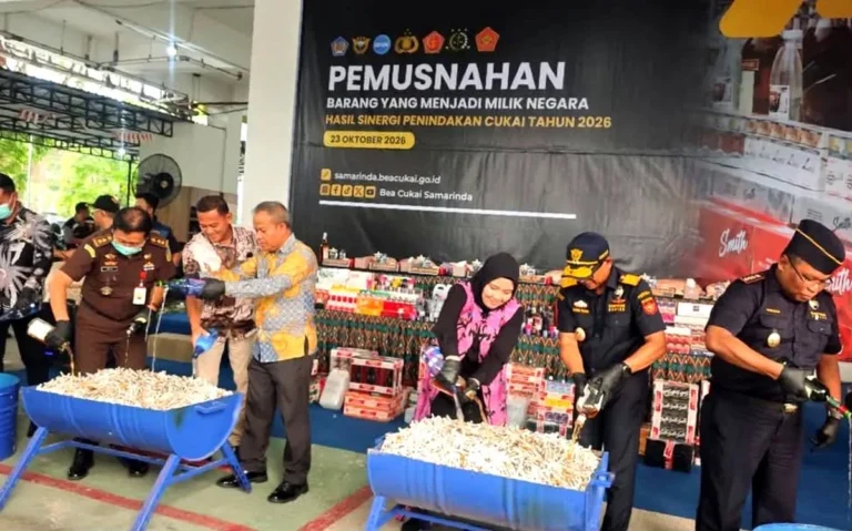 748 Kasus rokok dan minuman ilegal di situ Bea cukai Samarinda