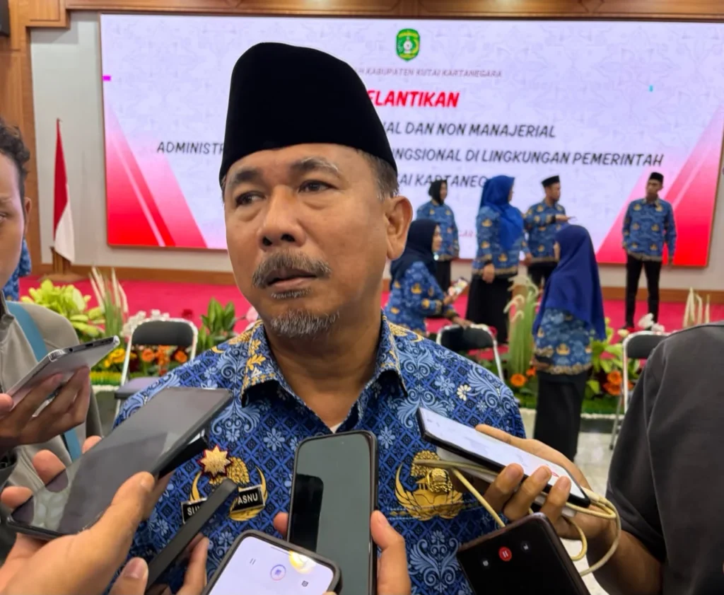 Sekretaris Daerah Kabupaten Kutai Kartanegara, Sunggono.(Foto:Rian)