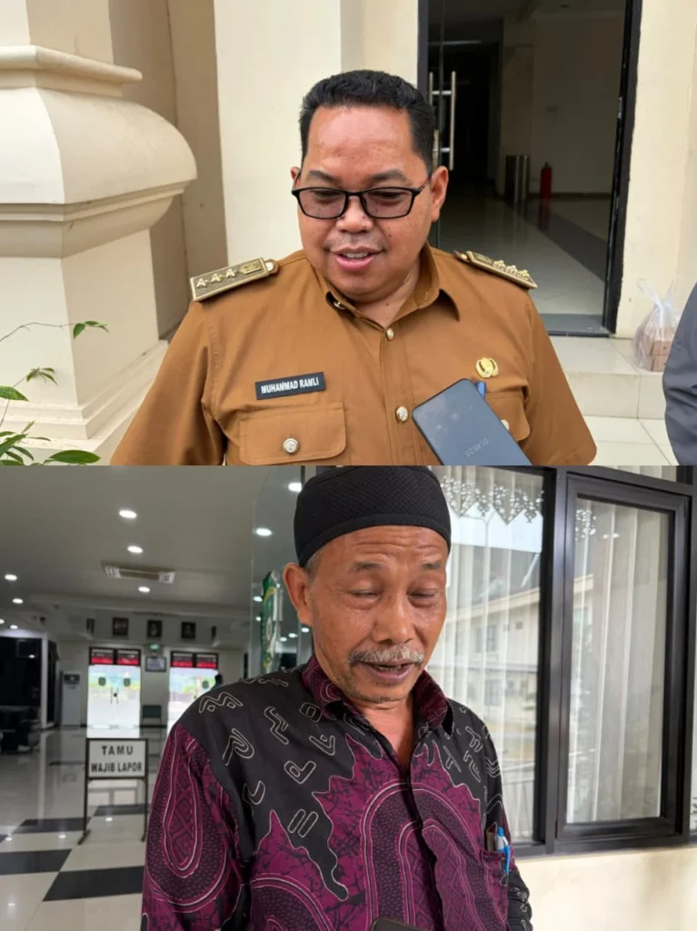 Camat Muara Jawa, Muhammad Ramli dan Ketua IRT Muara Jawa, Isnianto.(Foto: Rian)