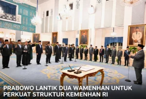 Prabowo Lantik Dua Wamenhan Untuk Perkuat Struktur Kemenhan RI