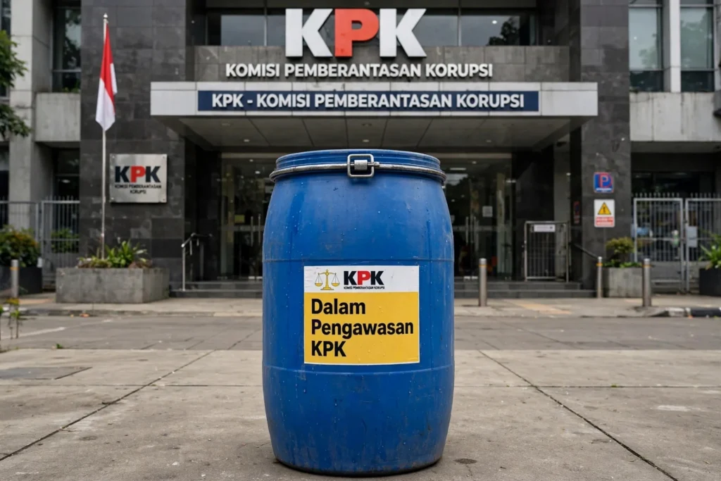Ilustrasi OTT Bupati Klaten, KPK Sita Tong Biru Berisi Uang Rp1,9 Milia